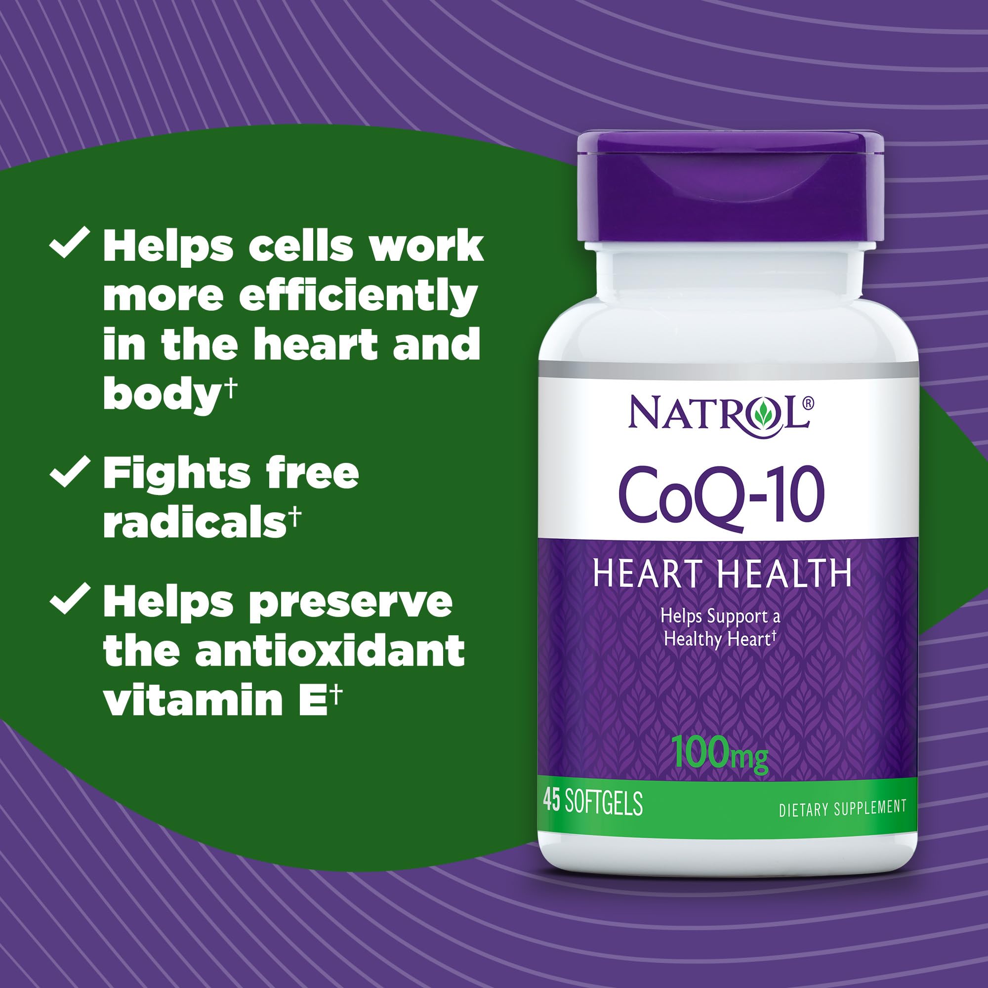 Natrol CoQ-10 cápsulas gel suave: cápsulas de 100 mg para apoyar la energía