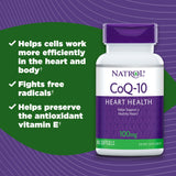 Natrol CoQ-10 cápsulas gel suave: cápsulas de 100 mg para apoyar la energía