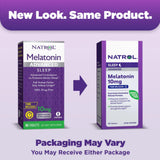Envase Natrol Melatonina 10 mg, 60 tabletas, dosis diaria