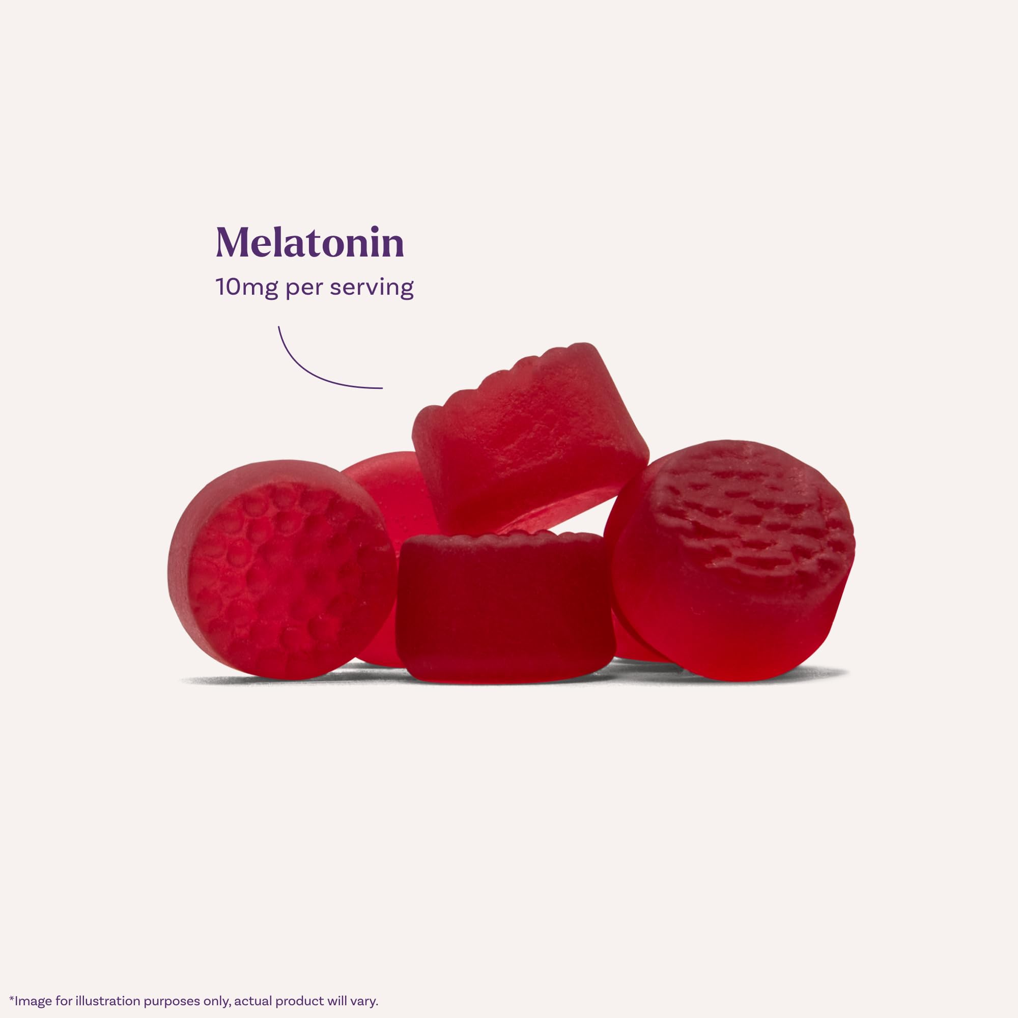 Gomitas Natrol Melatonina, textura suave y fácil de masticar antes de acostarse.