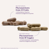 Natrol JuiceFestiv espirulina pasto de trigo y goji en cápsulas