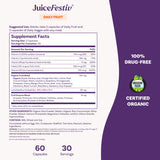 Natrol JuiceFestiv fórmula libre de alergenos comunes