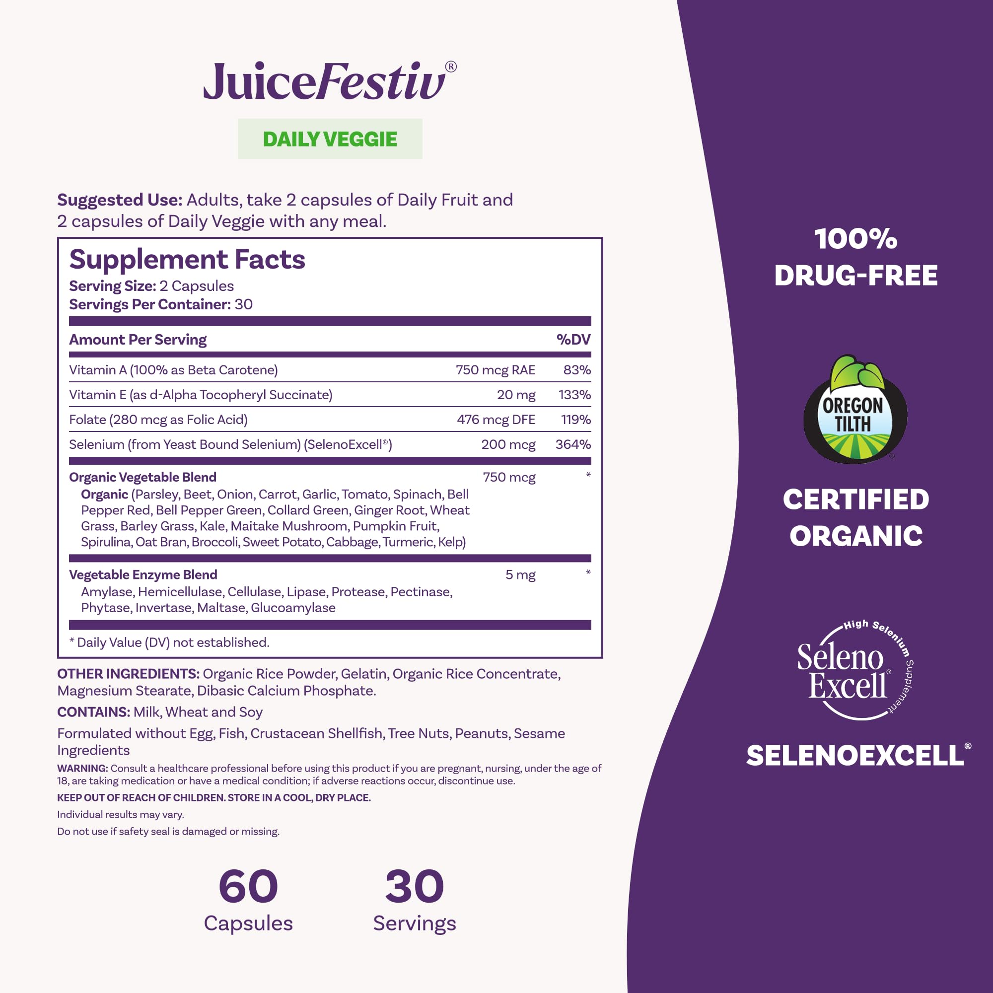 Natrol JuiceFestiv uso diario para estilo de vida activo