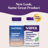 Natrol Magnesio Glicinato caja y etiqueta para confirmar ingredientes y alergenos