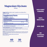 Natrol Magnesio Glicinato tomar con comida para mejor absorcion