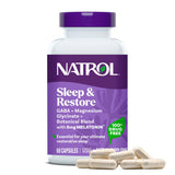 Natrol Sleep & Restore cápsulas en botella para dormir mejor