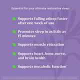 Natrol Sleep & Restore etiqueta con ingredientes clave