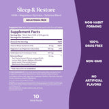 Natrol Sueño y Recuperación sabor cereza sin azúcar para ritual nocturno.