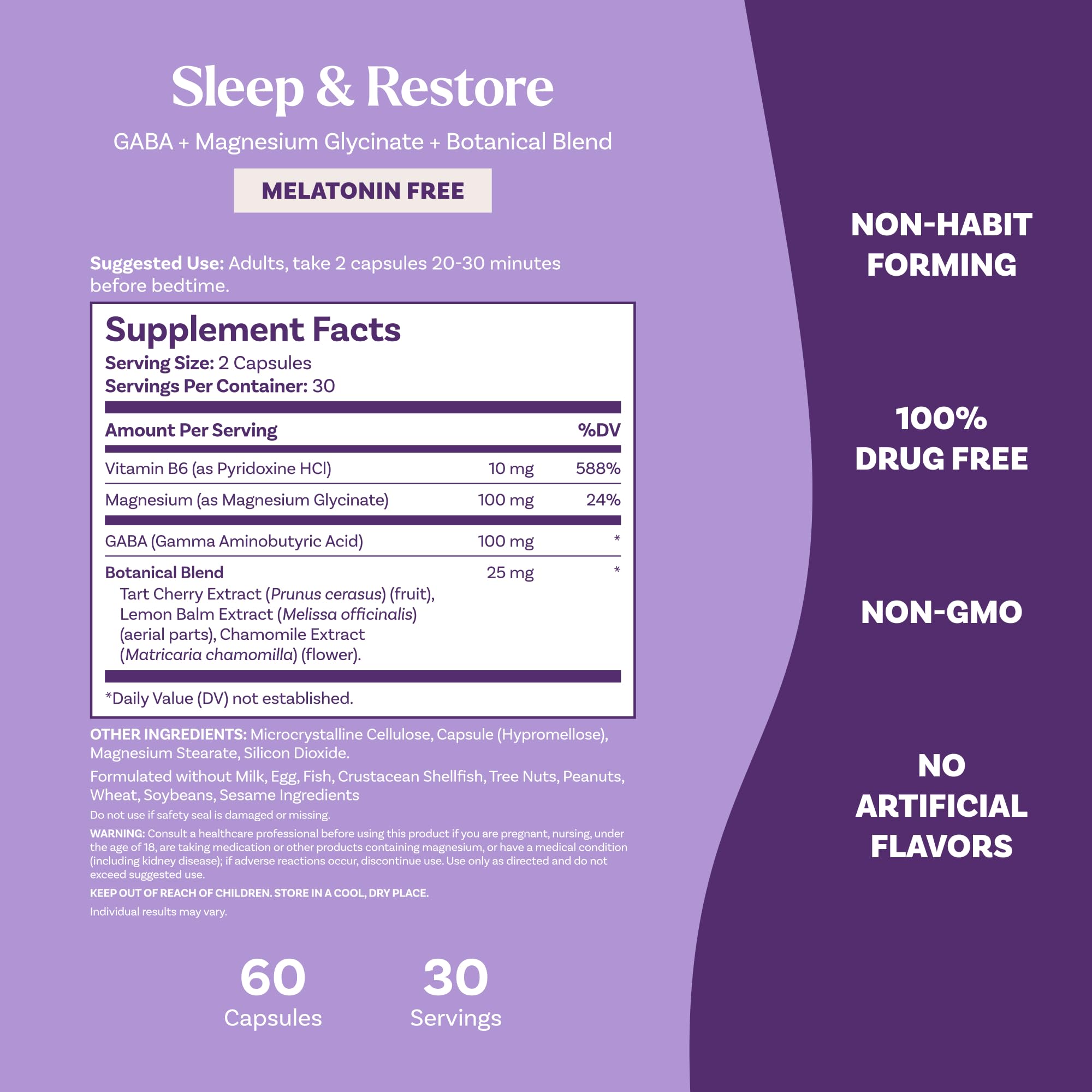Natrol Sleep & Restore: uso nocturno para un descanso tranquilo