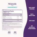 Natrol melatonina avanzada, dobles botellas, opción de descanso nocturno.