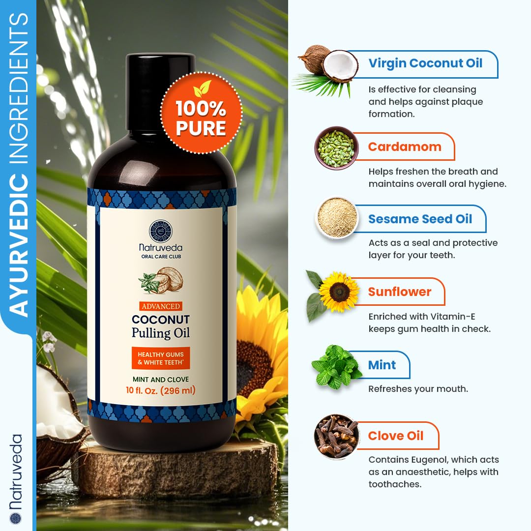 Natruveda: limpieza de zonas difíciles entre dientes con tres aceites.