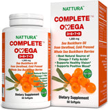 Nattura Omega Completo en botella, apoyo diario para piel y bienestar.