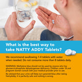 Natty Addy detalle de ingredientes clave y antioxidantes.