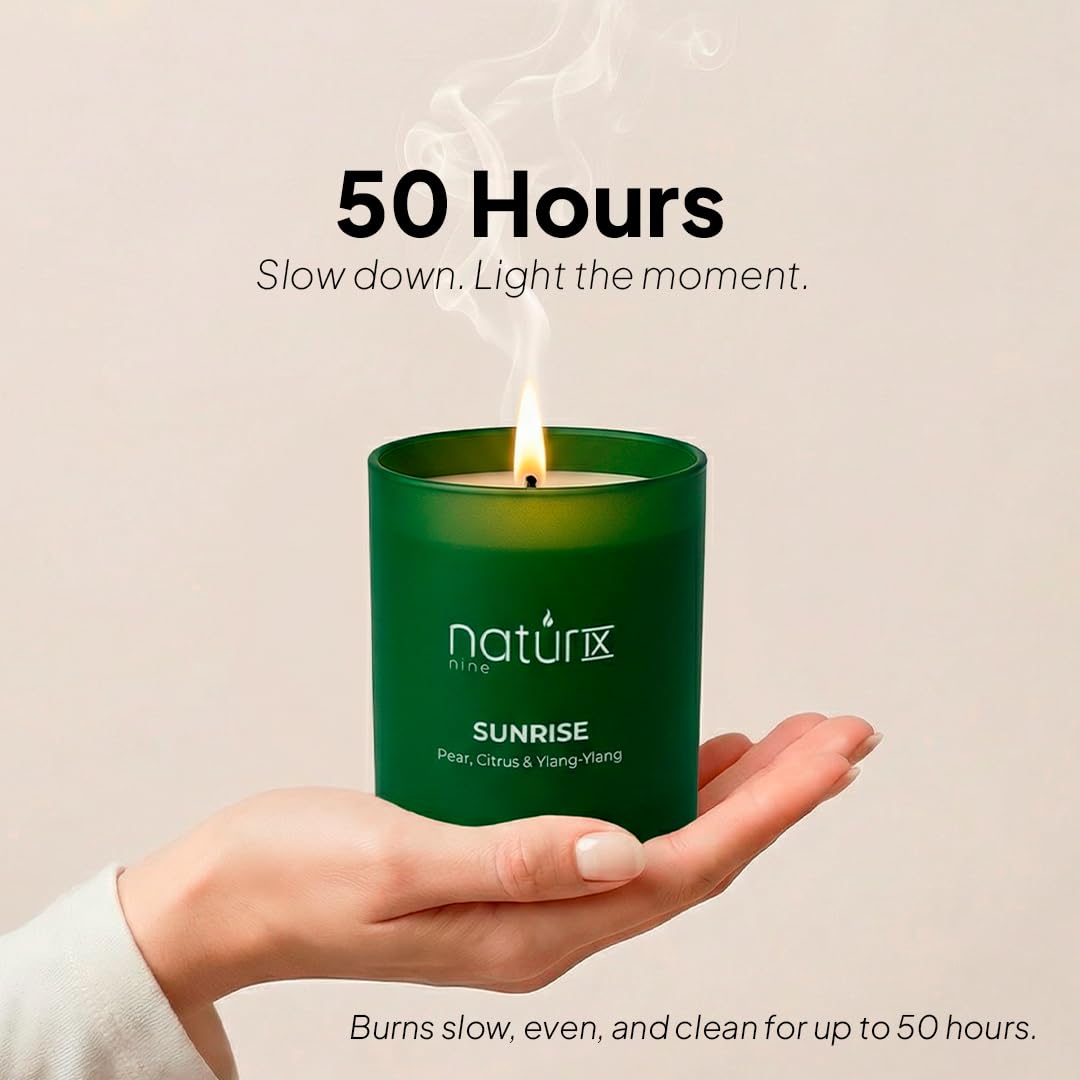 Vela Natur IX Amanecer con notas cítricas para un ambiente fresco.