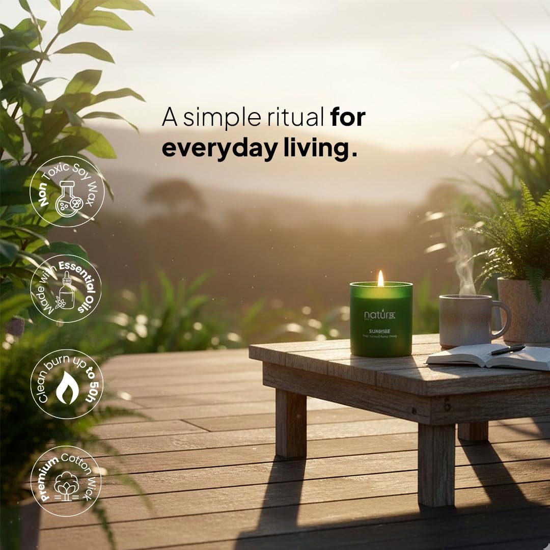 Vela Natur IX Amanecer con ylang-ylang para una atmósfera cálida.