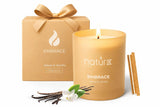 Natur IX Embrace Terciopelo Vainilla vela, fragancia suave que envuelve el hogar.