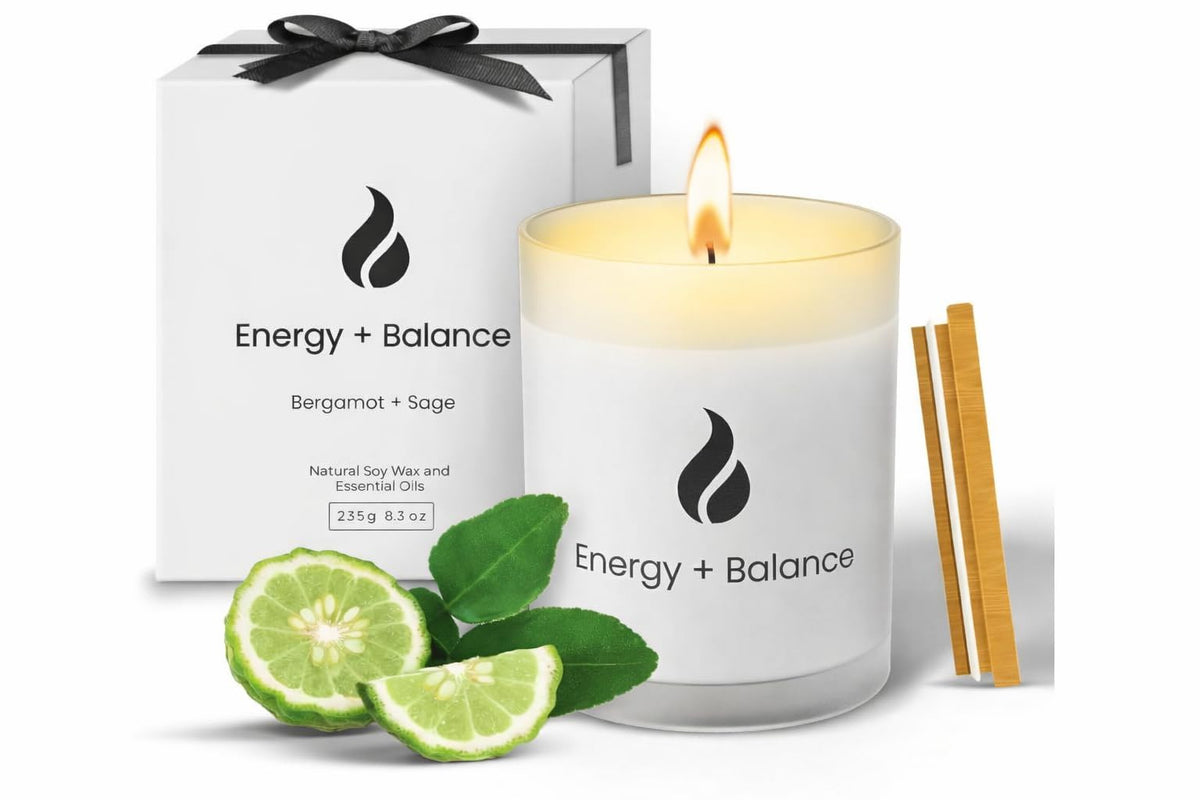 Natur IX vela salvia-palo-santo: aroma limpiador de energía para el hogar