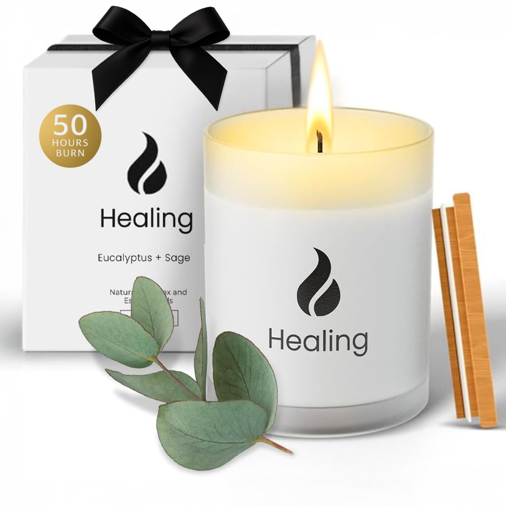 Vela de soja Natur IX para sanación del ambiente y energía positiva.