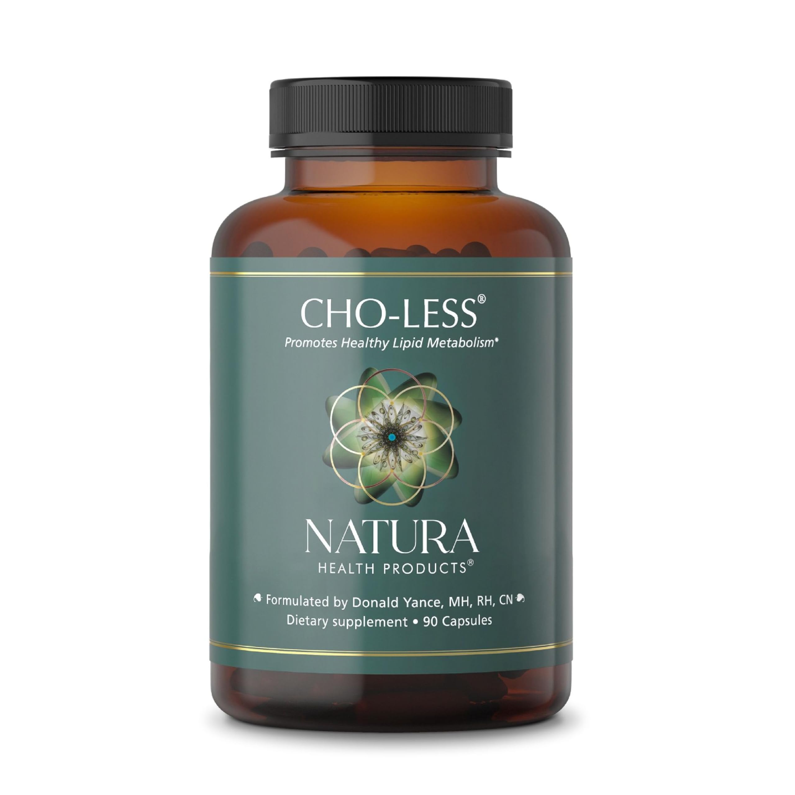 Natura Health Products Cho-Less cápsulas en estuche para apoyo general de lípidos.