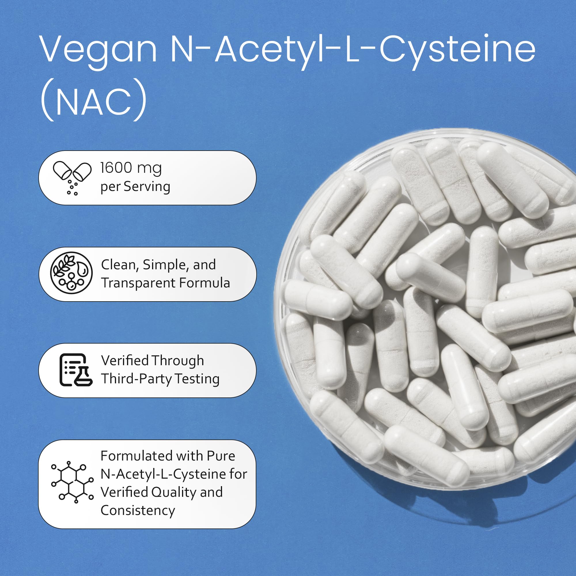 NaturaLife Labs NAC sin gluten, opción segura para dietas