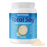 Naturade Total Soy: lata de 540 g para batido de vainilla, proteína vegetal completa.