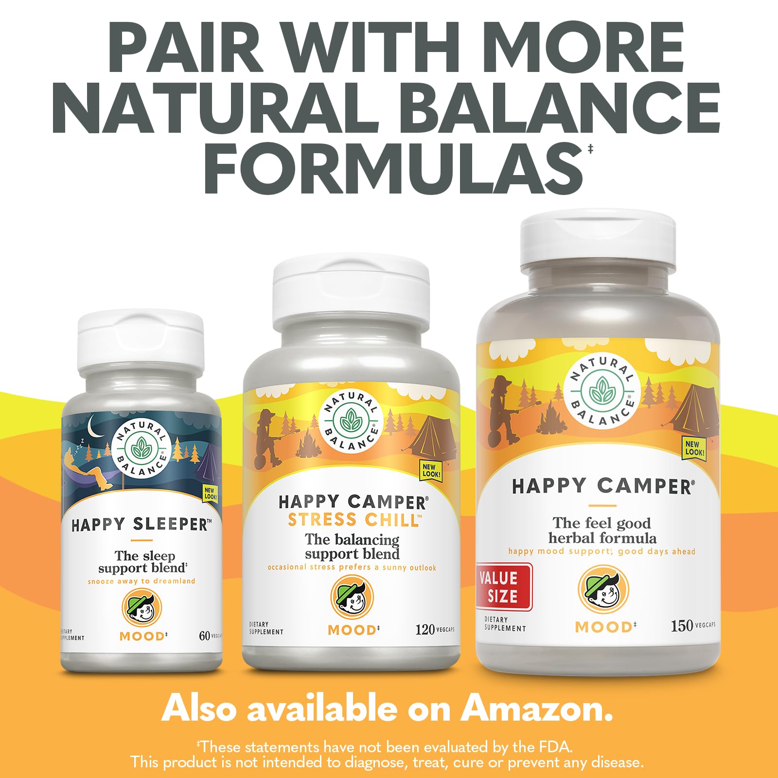 Natural Balance Happy Camper, uso diario para apoyo de ánimo en viajes.