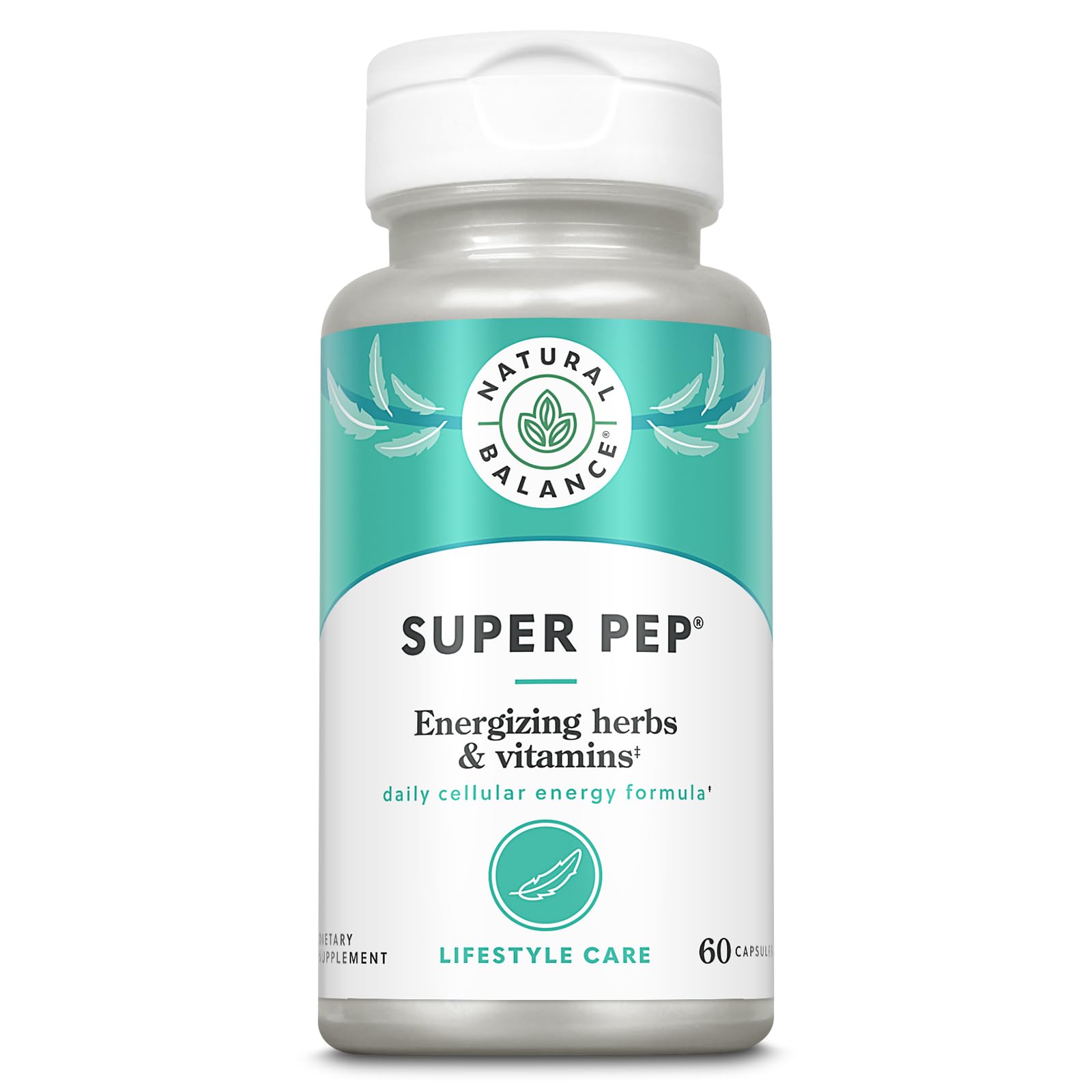 Natural Balance Super Pep botella de cápsulas para energía sostenida durante el día
