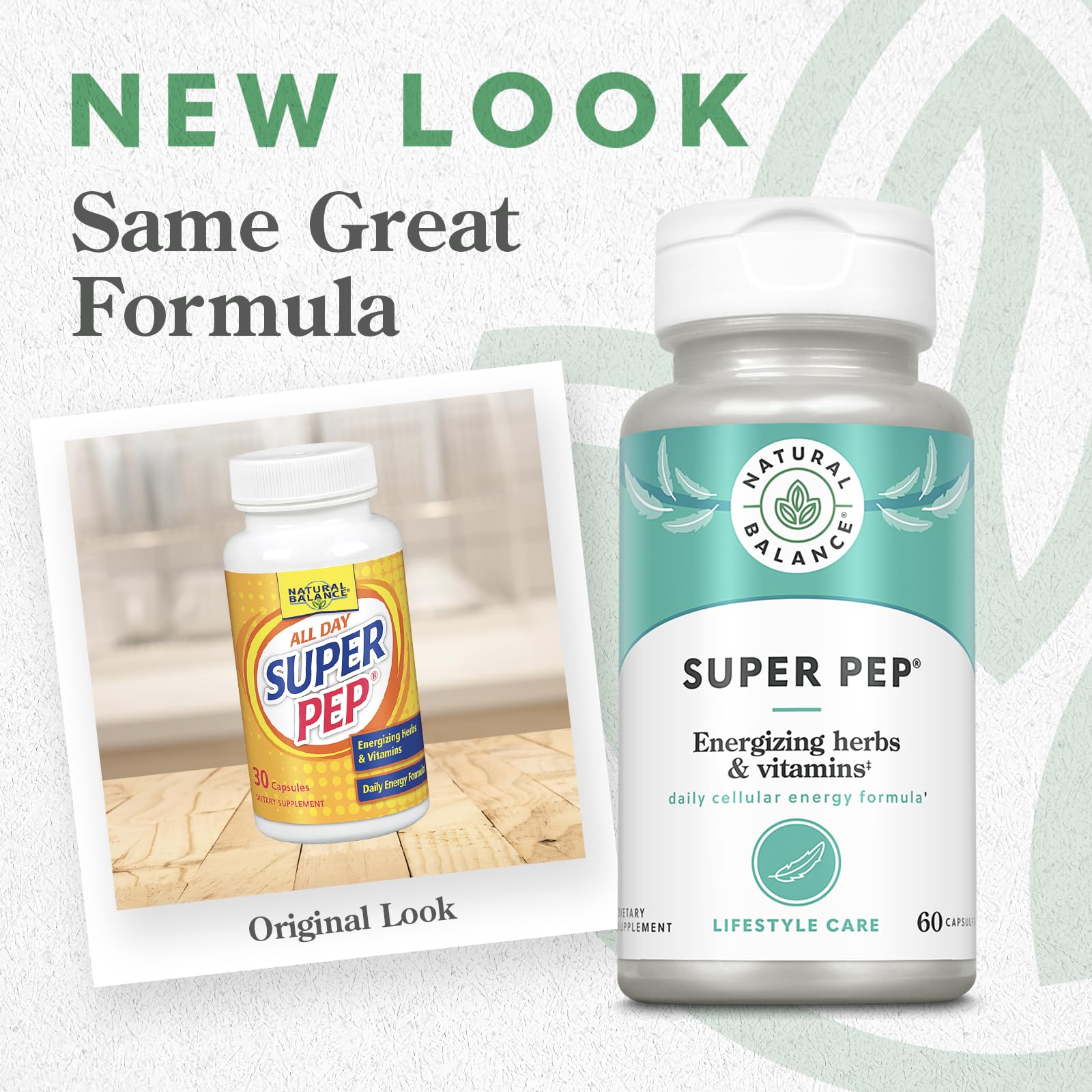 Natural Balance Super Pep cápsulas, energía diaria para vitalidad y enfoque