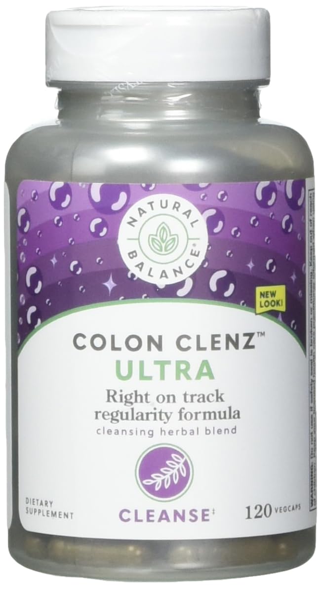 Natural Balance Ultra Colon Clenz en frasco, uso diario.
