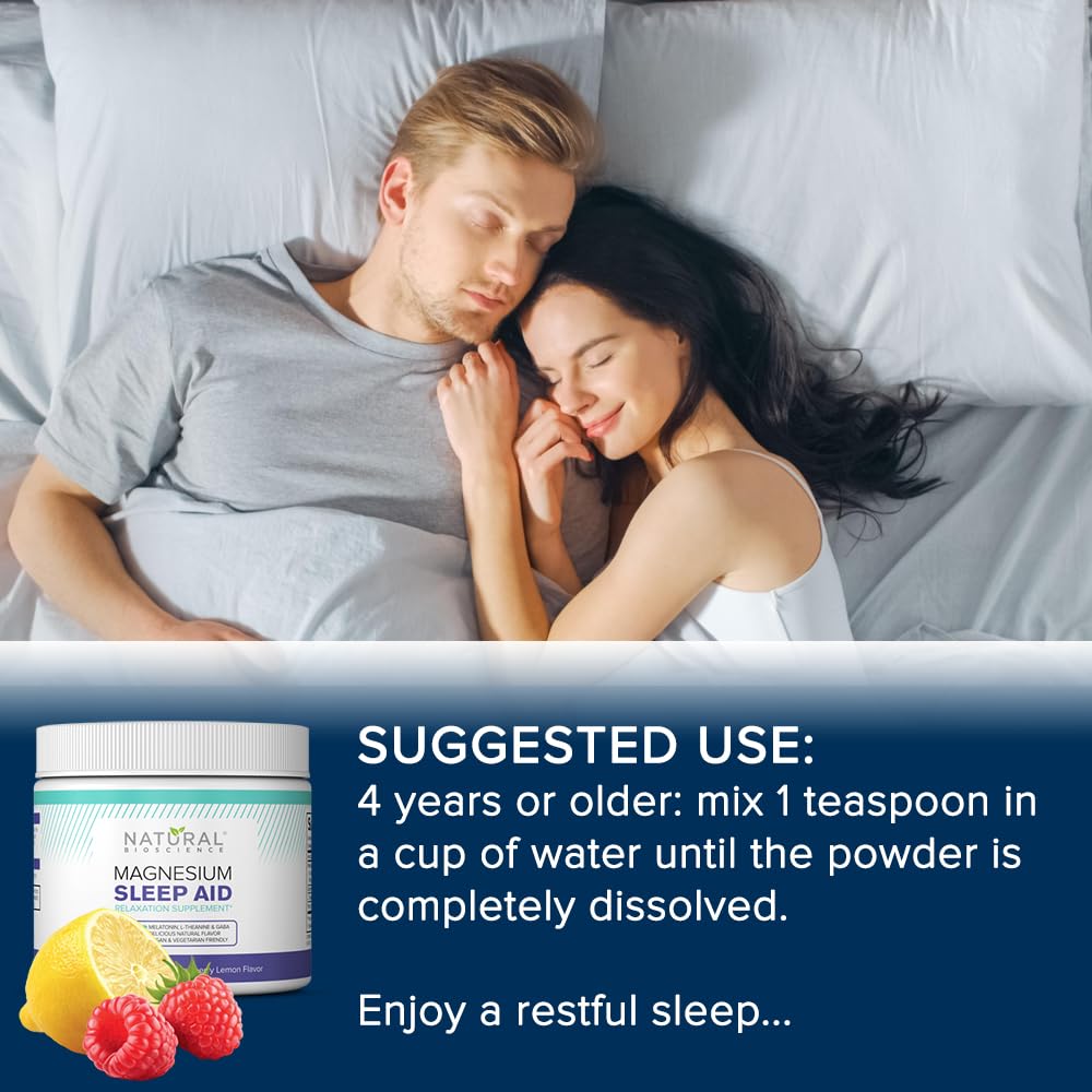 Natural BioScience Magnesium Sleep, envase-cierre demuestra compromiso con calidad.