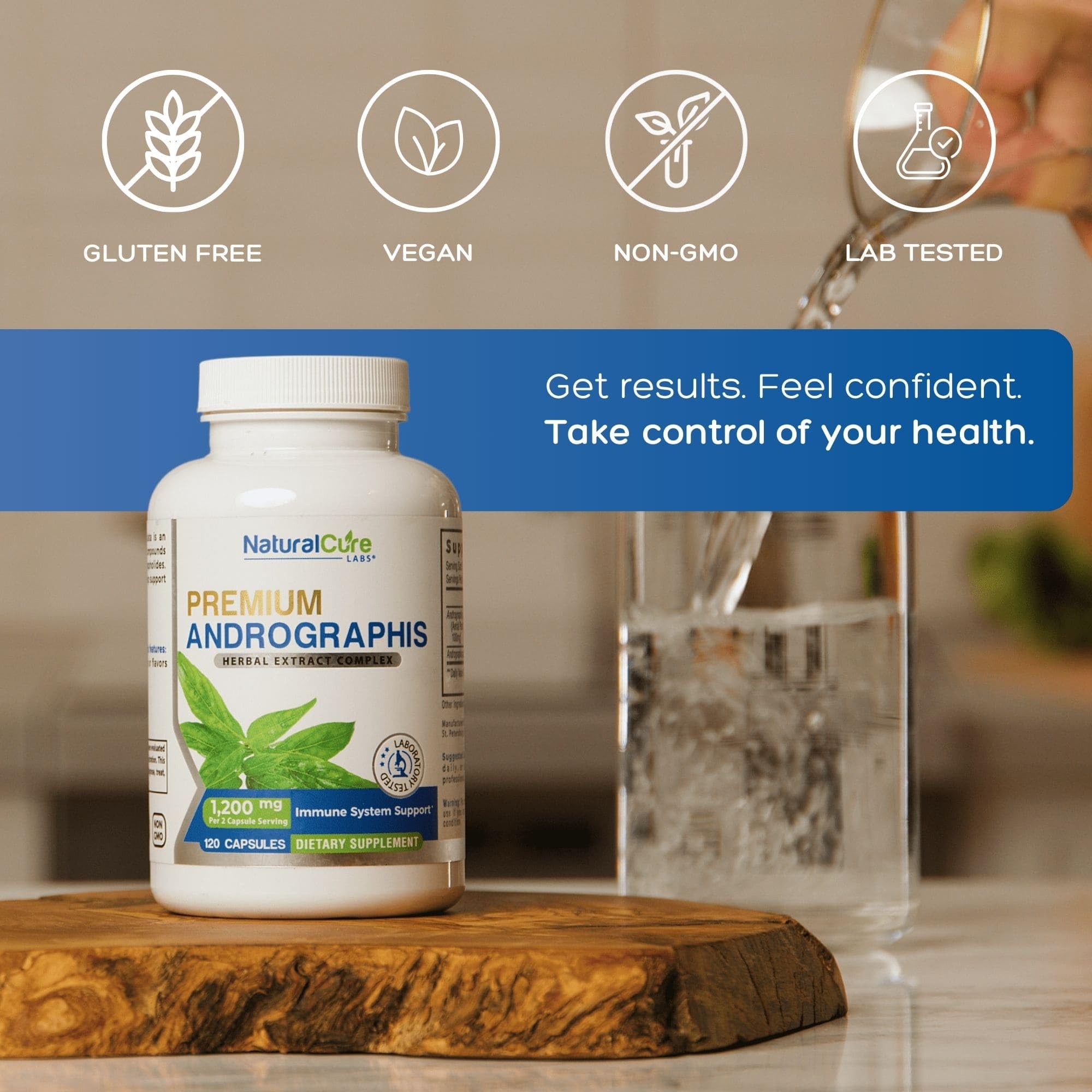 Cápsulas veganas de Natural Cure Labs, sin GMO para dieta consciente.