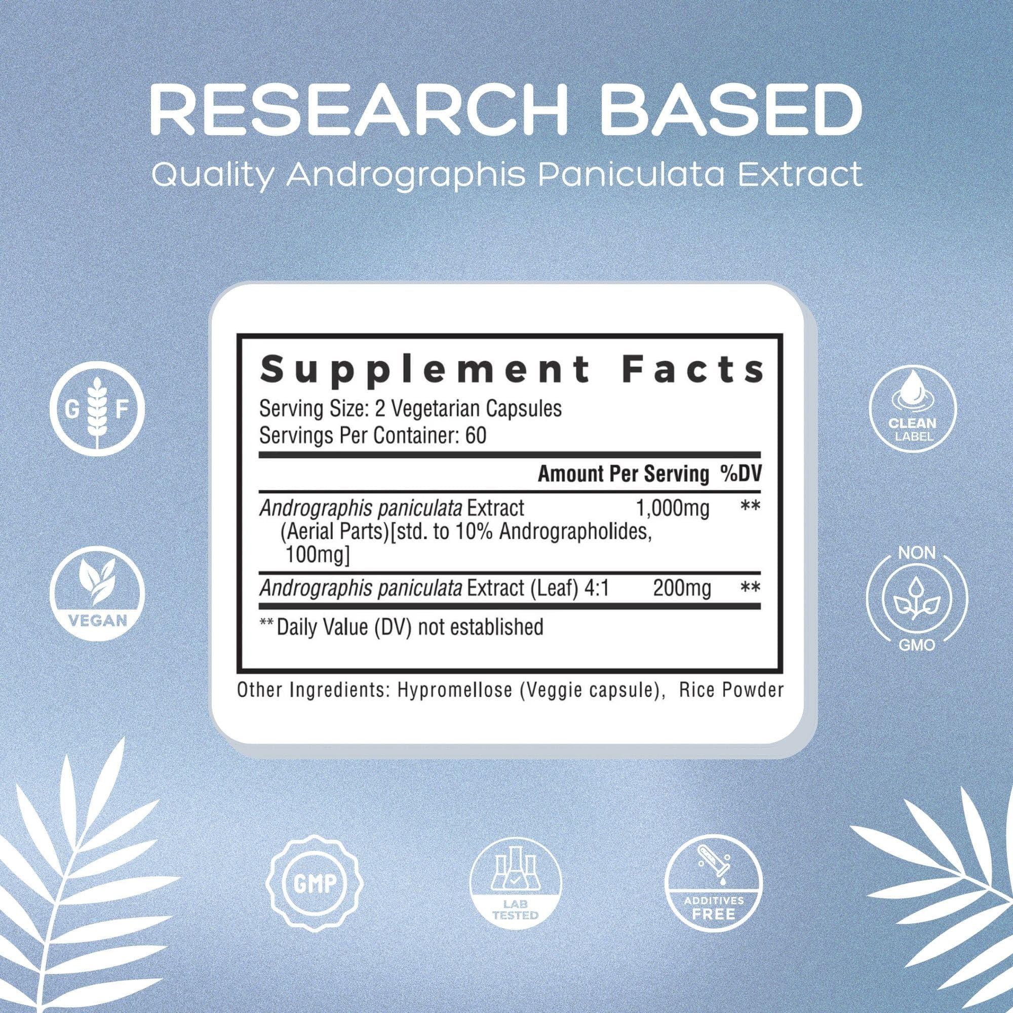 Vista cercana de la etiqueta de ingredientes de Natural Cure Labs.