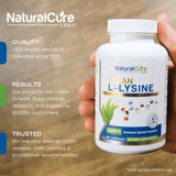 Natural Cure Labs lisina 600 mg cápsula dentro, detalle de la textura suave