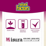 Natural Factors Aceite de Orégano proceso de destilación al vapor para pureza