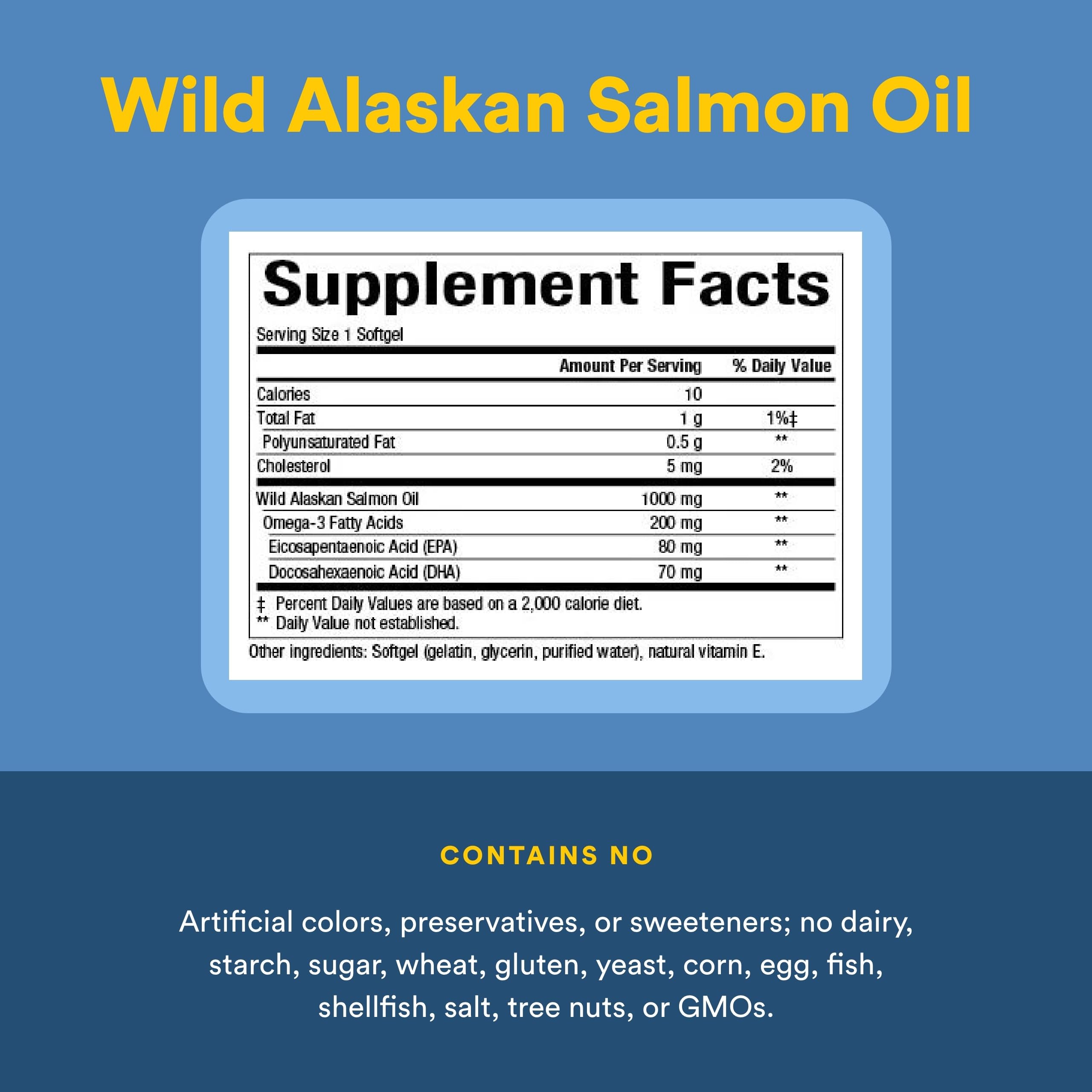 Natural Factors Aceite de Salmón Alaska, envase con 90 cápsulas, formato práctico