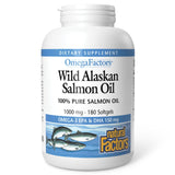 Natural Factors aceite de Salmón Salvaje Alaska: botella con omega-3 para equilibrio diario