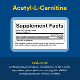 Natural Factors Acetil L-Carnitina 500 mg, tomando cápsula para energía diaria.