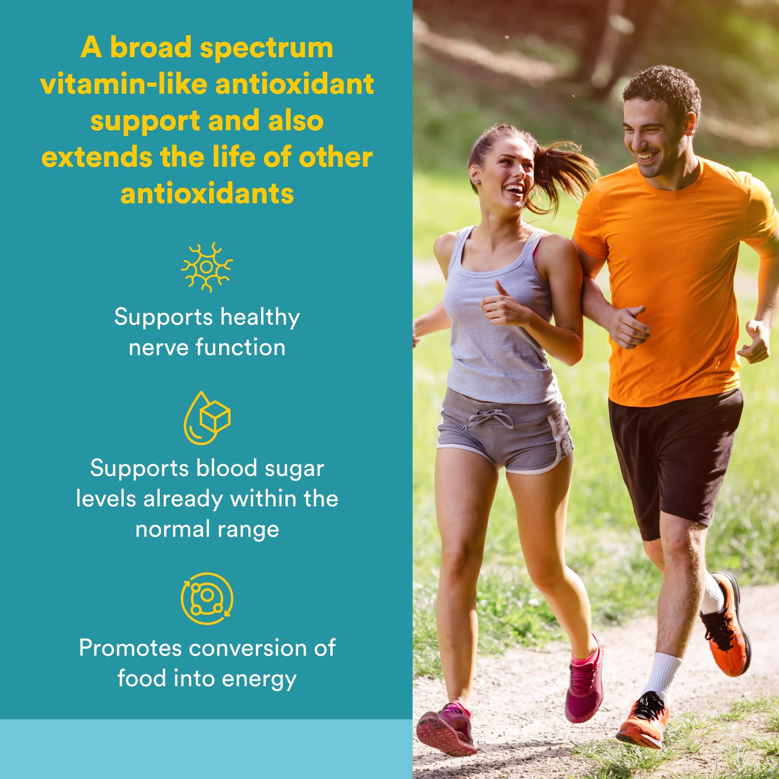 Natural Factors Acido alfa-lipoico 100 mg, bote visible, dosis diaria conveniente
