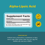 Natural Factors Acido alfa-lipoico 100 mg, cápsulas en mano, toma diaria fácil