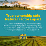 Natural Factors alfa-lipoico 200 mg, botella de lujo, almacenamiento práctico.