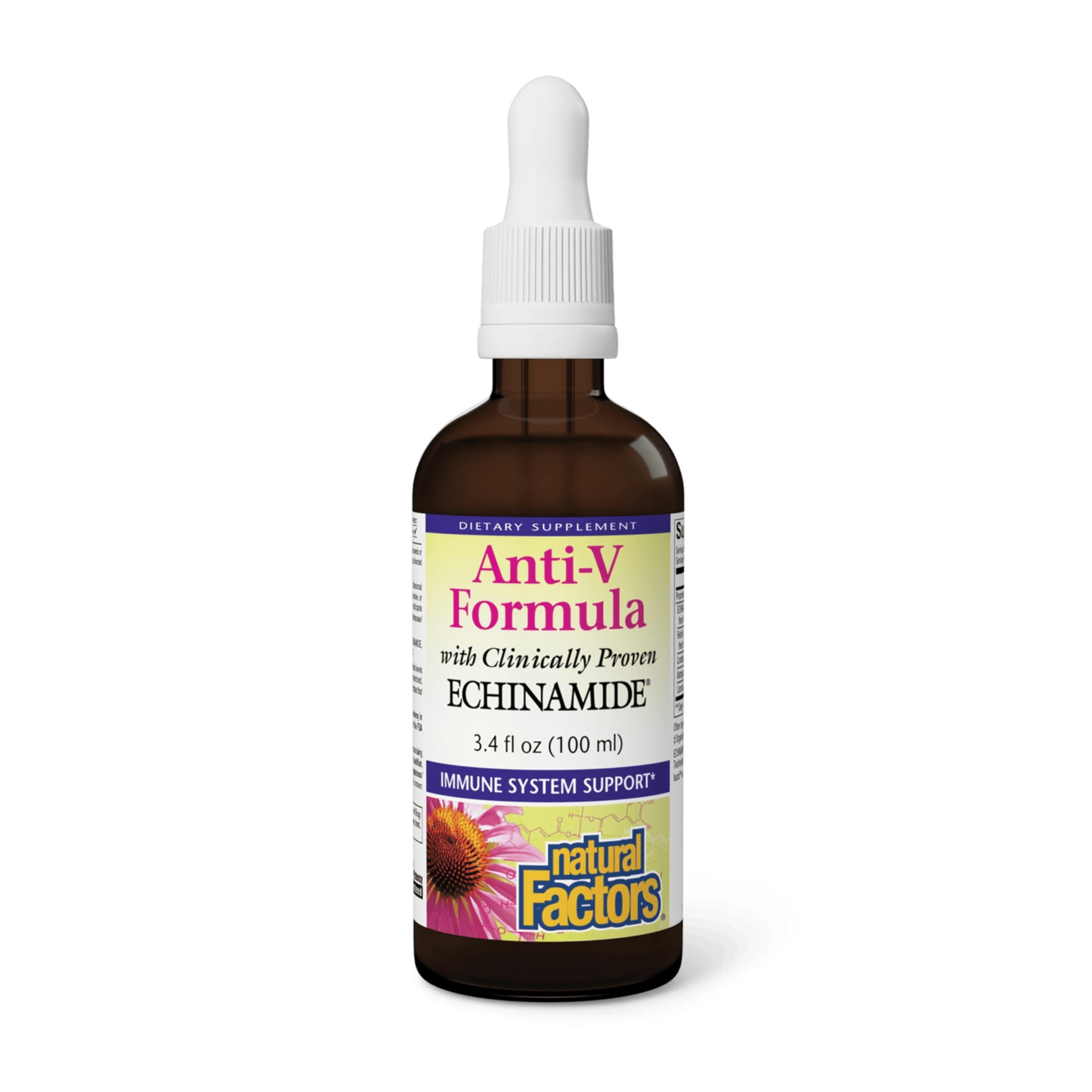 Natural Factors Anti-V botella: apoyo diario para el bienestar inmune.