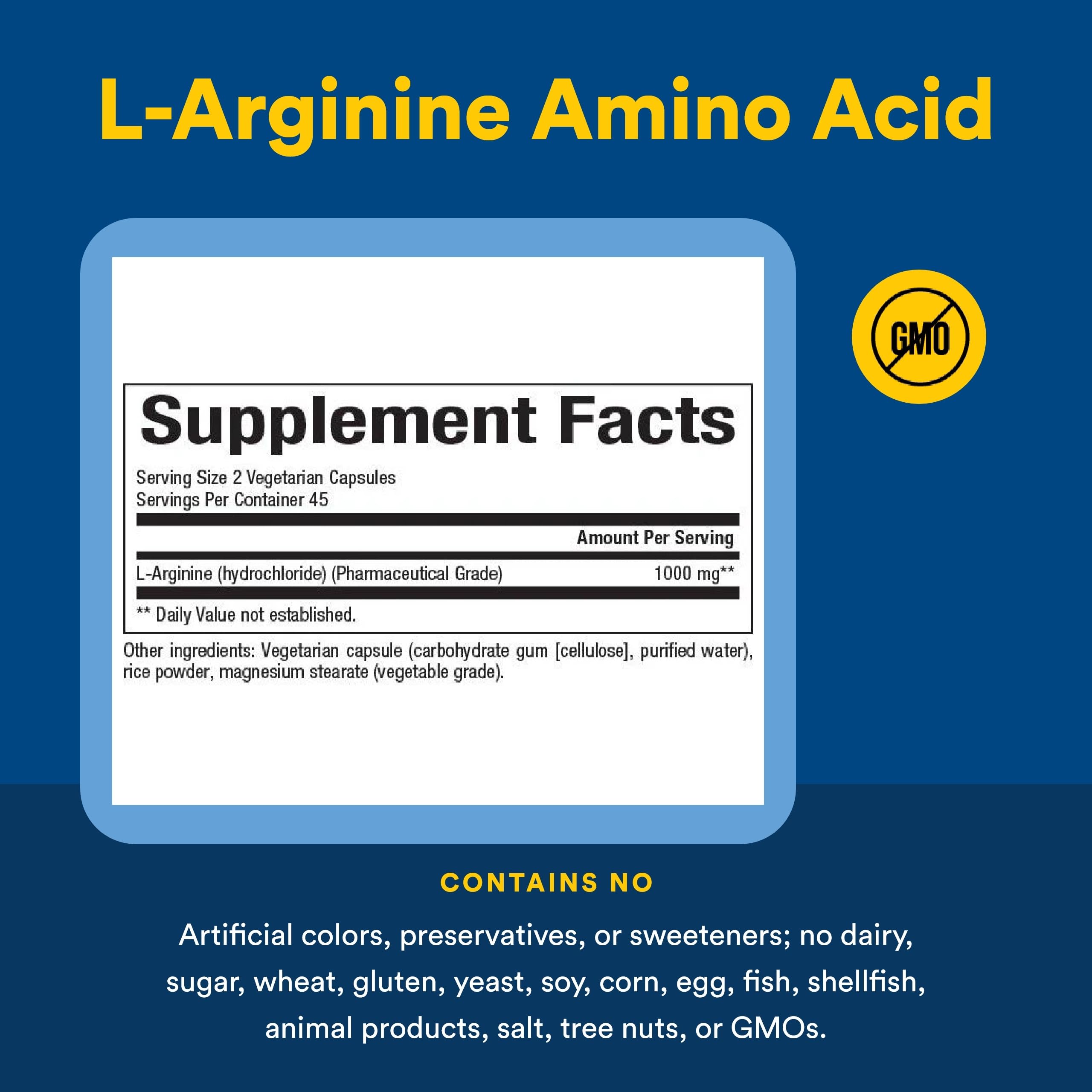 Natural Factors L-Arginina: blister de cápsulas para almacenamiento seguro.