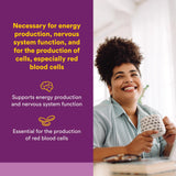 Natural Factors B12 1000 mcg, botella con etiqueta, soporte para funciones nerviosas.