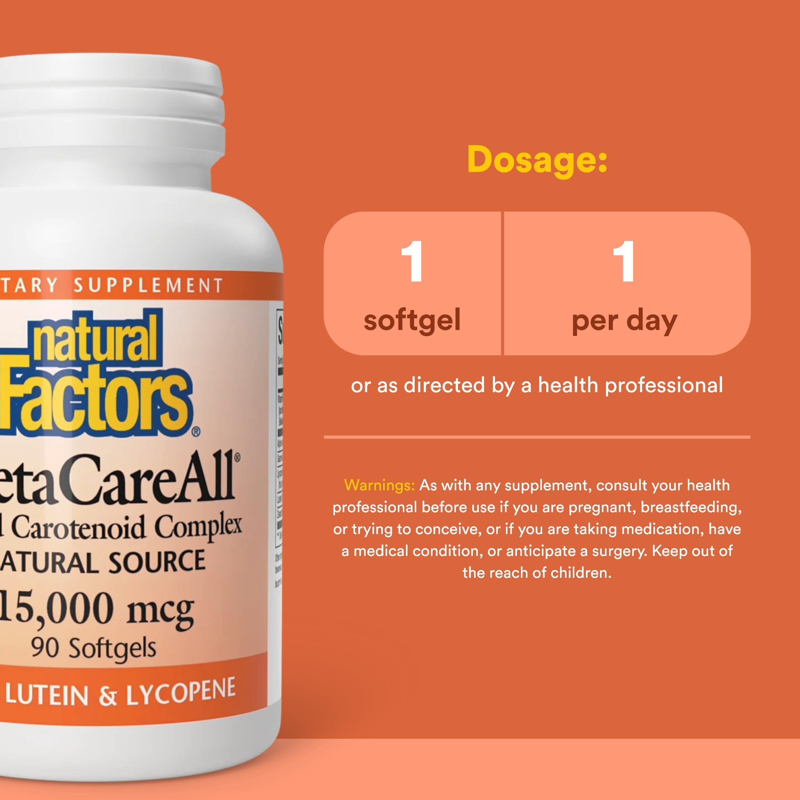 Mezcla de carotenoides BetaCareAll con lycopeno, luteína y zeaxantina para antioxidantes