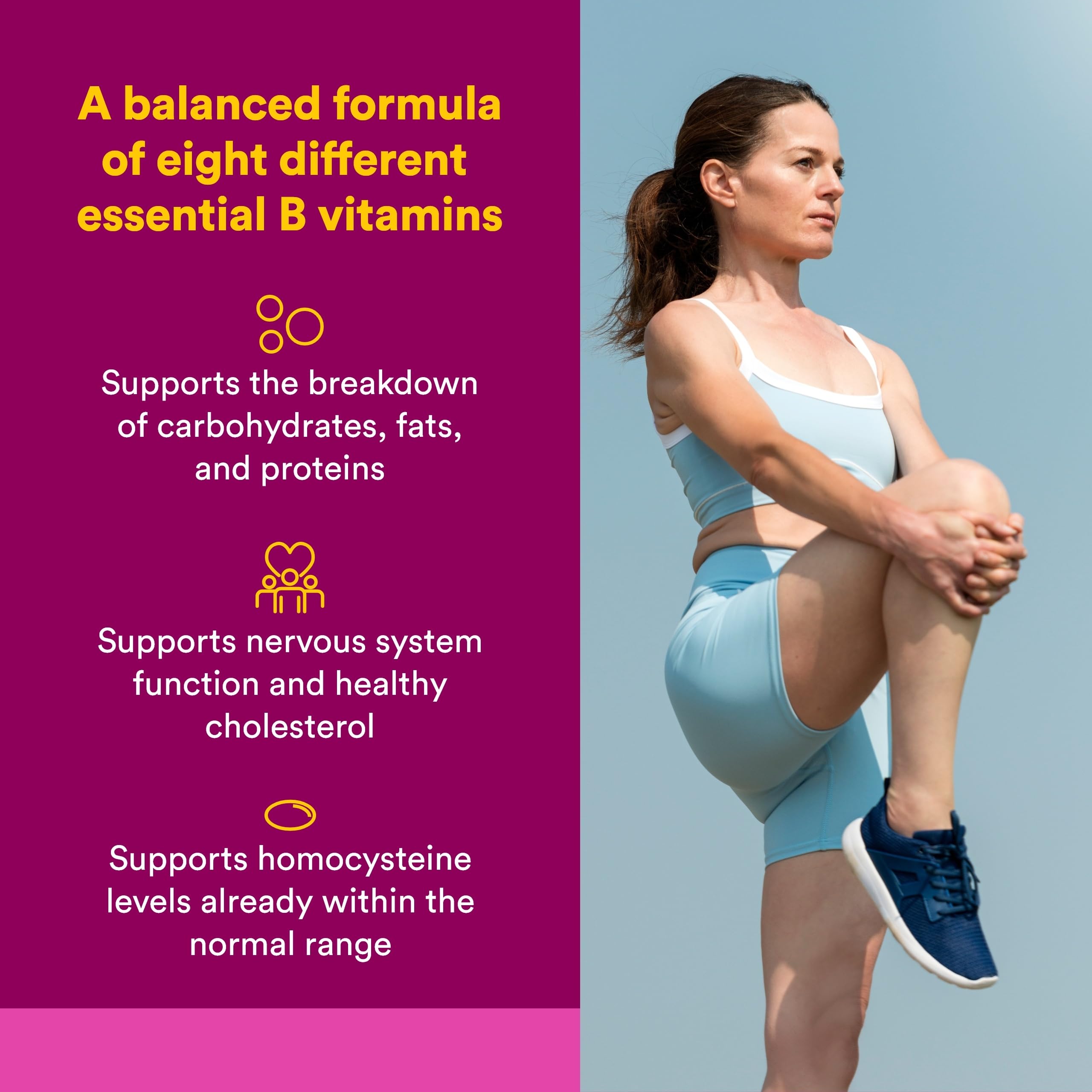 Natural Factors BioCoenzymated Active B Complex botella, fácil toma diaria para energía sostenida