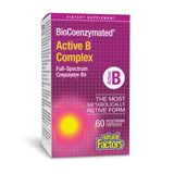 Natural Factors BioCoenzymated Activo B Complex cápsulas, soporte metabólico diario y energía sostenida