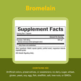 Natural Factors Bromelina 500 mg dosis: uso diario para comodidad digestiva.