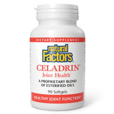 Natural Factors Celadrin botella, apoya movilidad diaria.