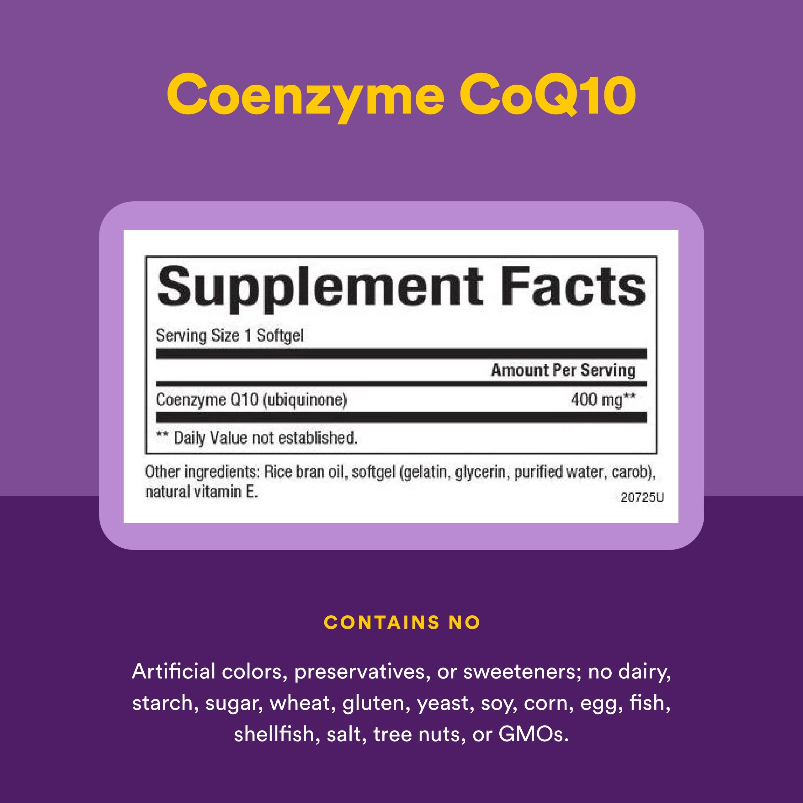 Natural Factors Coenzima Q10 aceite de salvado de arroz para mejor absorción