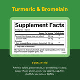Natural Factors Curcuma Bromelina, cápsulas en blister, fácil transporte.